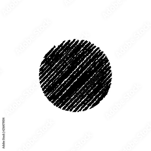 chalk drowing shape ( circle)
