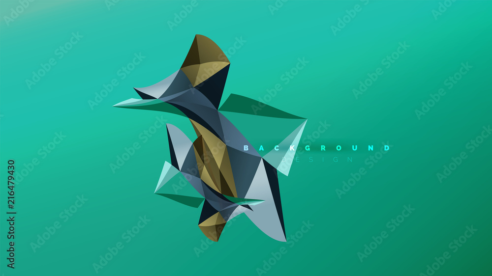 Abstract background - geometric origami style shape composition, triangular low poly design concept. Colorful trendy minimalistic illustration Abstract background - geometric origami style shape composition, triangular low poly design concept. Colorful trendy minimalistic illustration