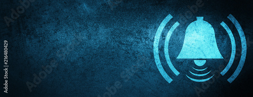 Alarm icon special blue banner background