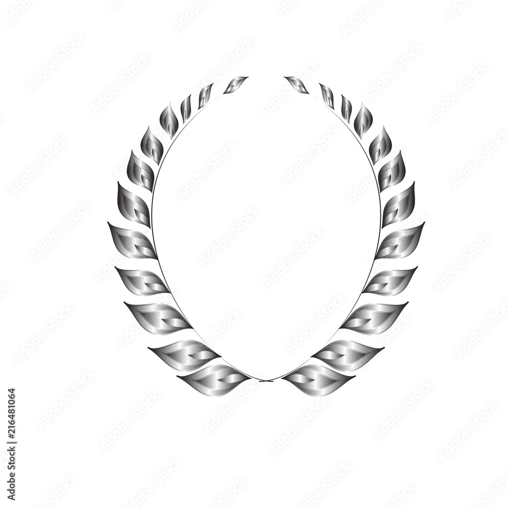 Silver laurel wreath Silver laurel wreath