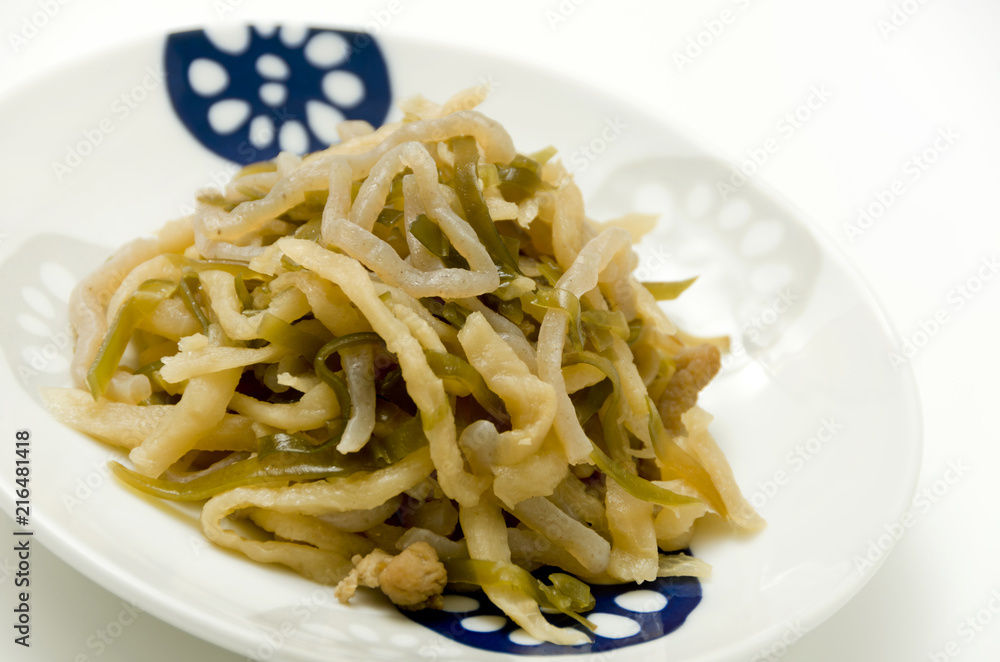 沖縄料理 千切りイリチー（切り干し大根の含め煮）