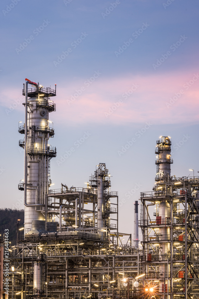 Oil gas refinery factory