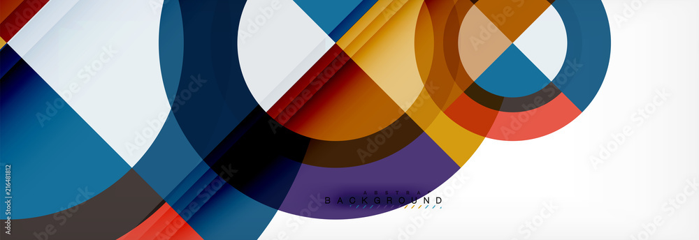 Vector circular geometric abstract background Vector circular geometric abstract background