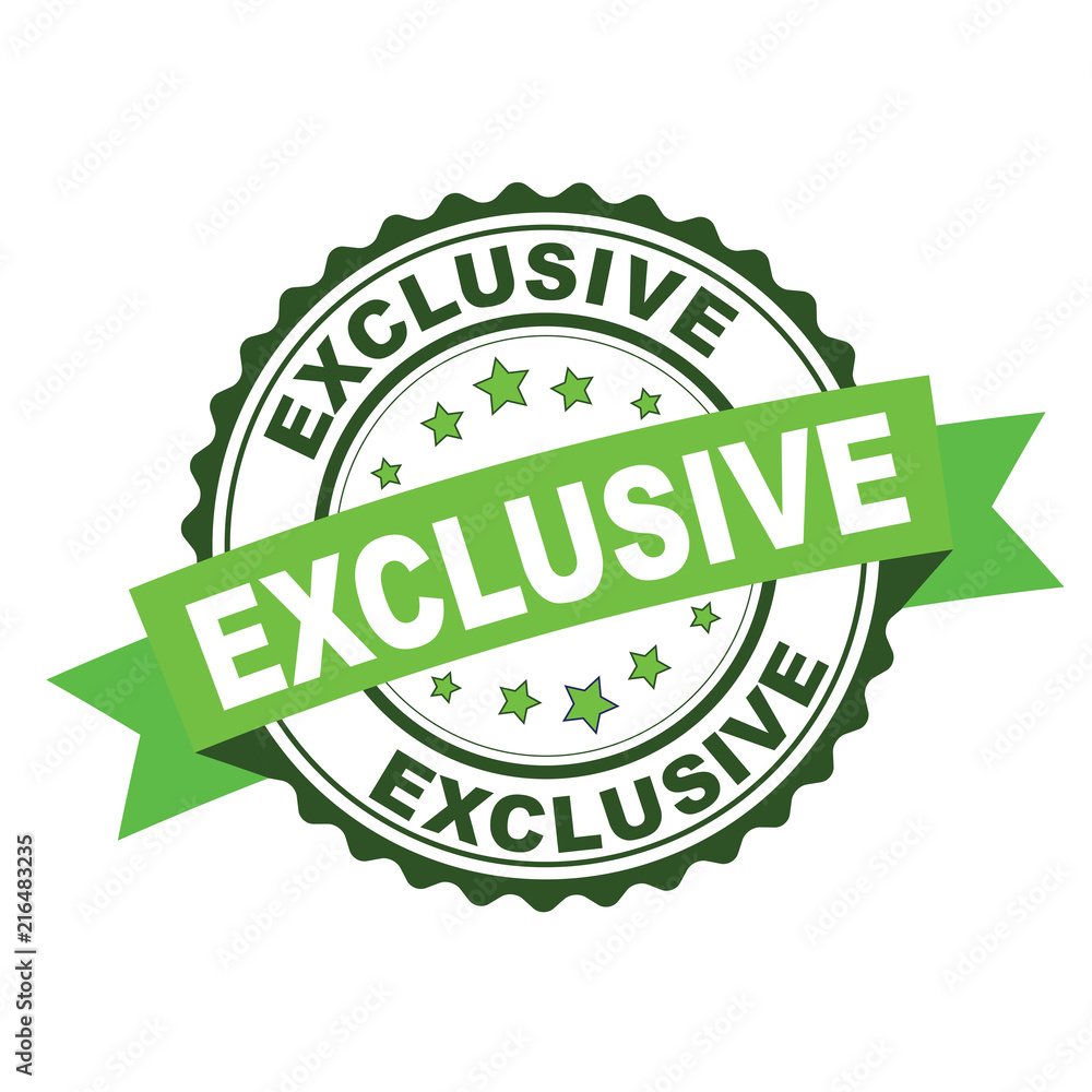 Green rubber stamp with exclusive concept Green rubber stamp with exclusive concept