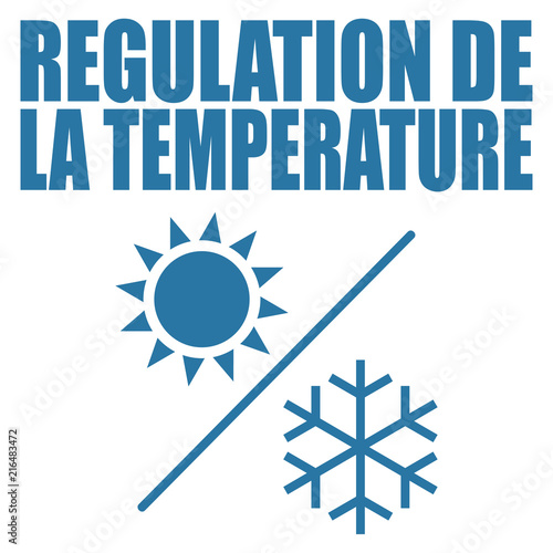 Logo régulation de la température.