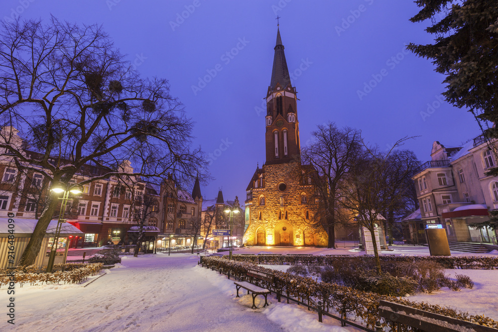 Obraz premium Kościół św. Jerzego w Sopocie