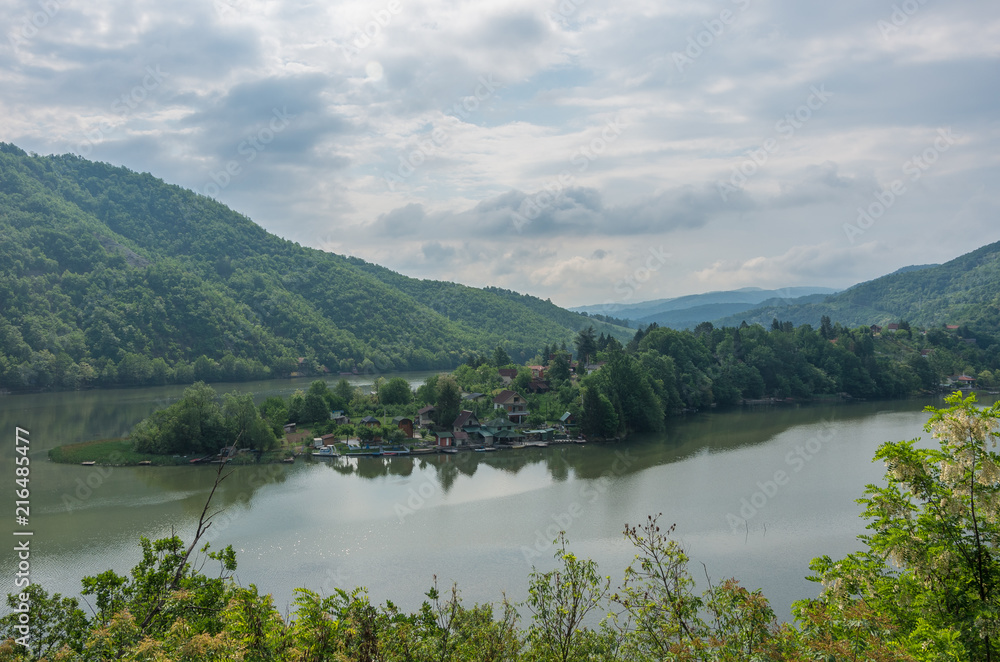 Ovcar-Kablar Gorge panorama, West Morava river, Serbia