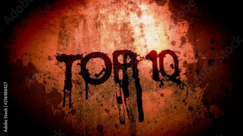 Top ten intro and countdown animation - bloody, scary horror countdown 