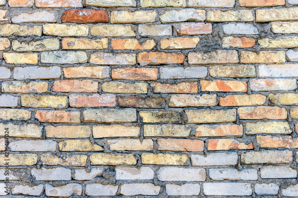 Obraz premium Background of old brick wall pattern texture.