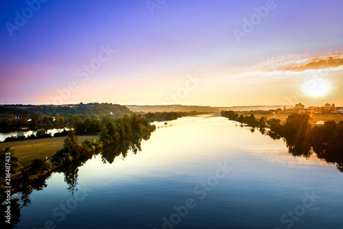 Sonnenaufgang über Donau