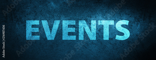 Events special blue banner background