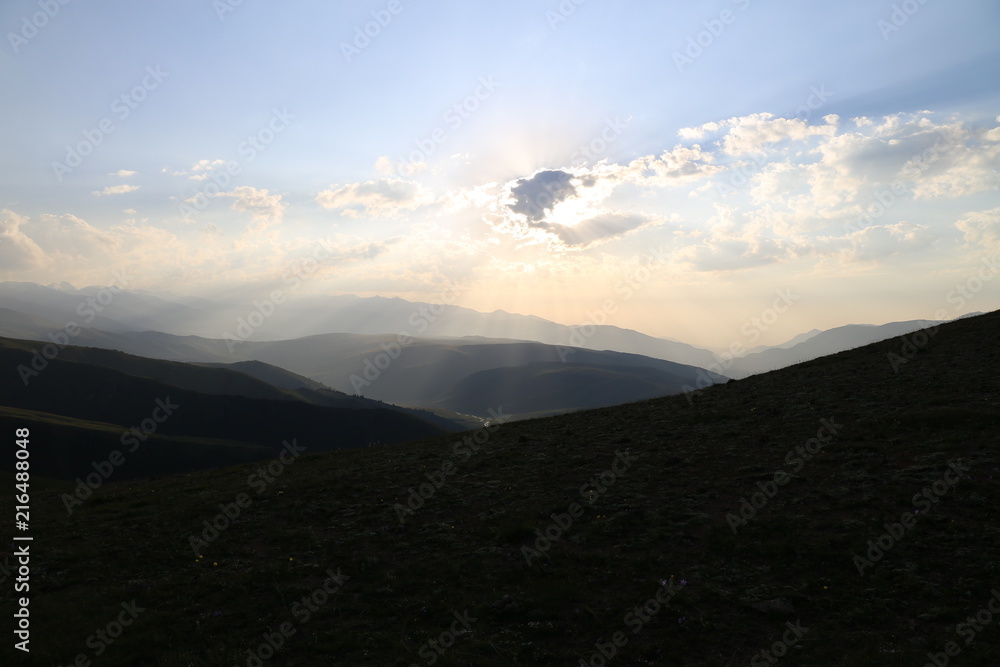 Fototapeta premium Tian Shan Gebirge