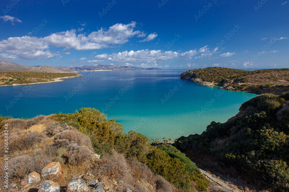 Fantastic view from the hill in Eastern Crete Fantastic view from the hill in Eastern Crete