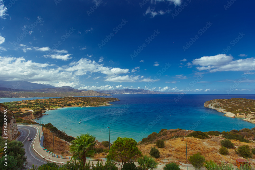 Fantastic view from the hill in Eastern Crete