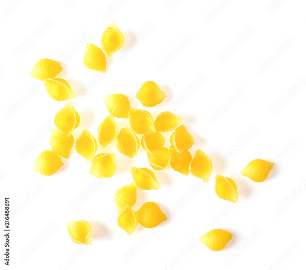 Fototapeta premium macaroni on white background