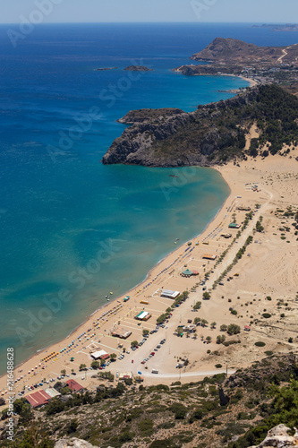 Fototapeta Naklejka Na Ścianę i Meble -  Tsambika beach in Rhodes, Greece