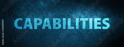 Capabilities special blue banner background photo