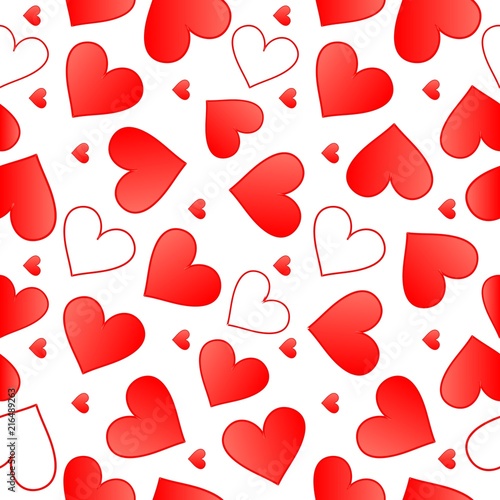 Seamless heart pattern
