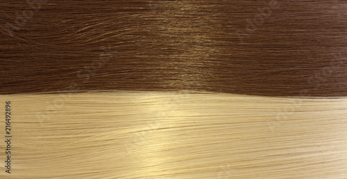 blond and brown hair texture