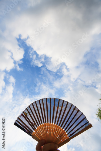 The summer sky in korea