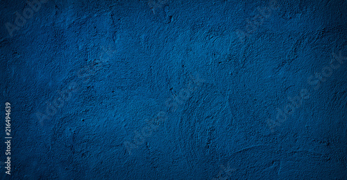 Obraz na płótnie Abstract Grunge Decorative Relief Navy Blue background