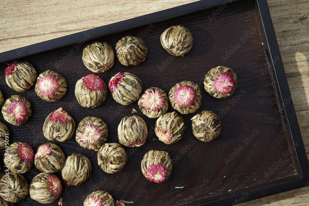 Fototapeta premium Blooming flowering tea