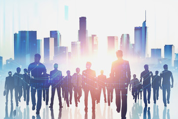 Meeting and finance concept