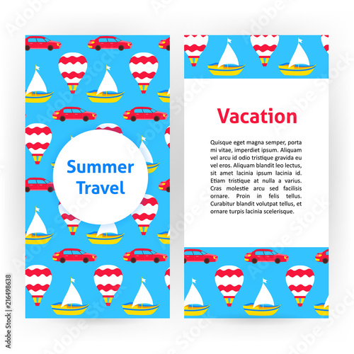 Summer travel flyer