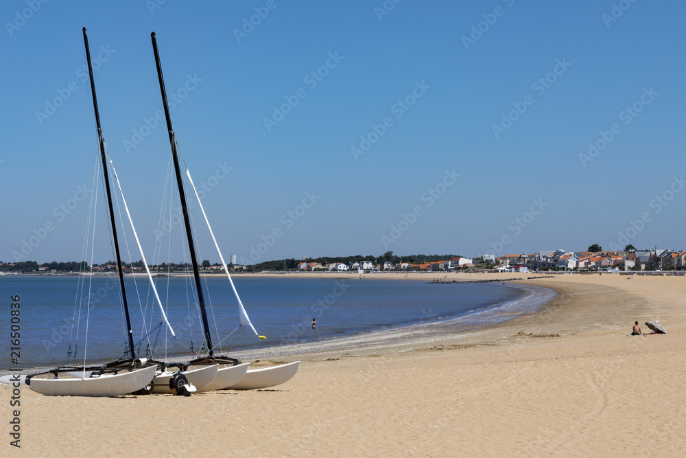 Beach at Chatelaillon Plage near La Rochelle - France