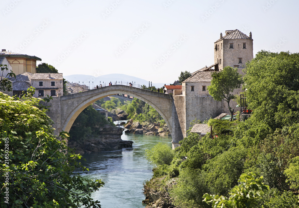 Old bridge in Mostar. Bosnia and Herzegovina Old bridge in Mostar. Bosnia and Herzegovina
