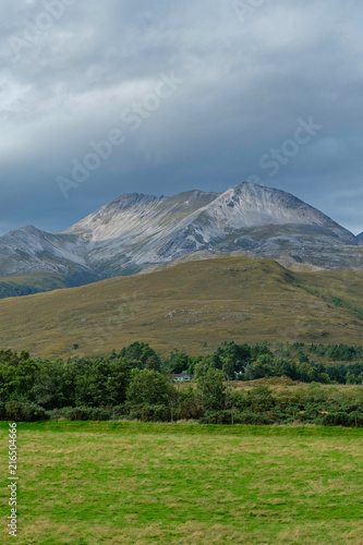 Mountain ridge in the Torridon area of the Highlands of Scotland