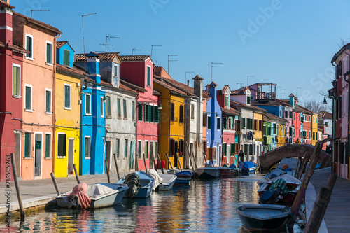 Colorful houses in Burano, Venice, Italy. © Mazur Travel