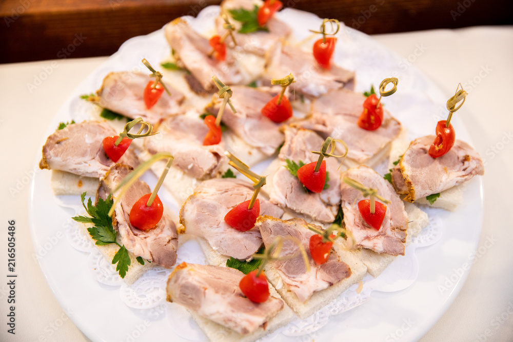 appetizers Salads. Snacks. Buffet. salads on plates appetizers Salads. Snacks. Buffet. salads on plates
