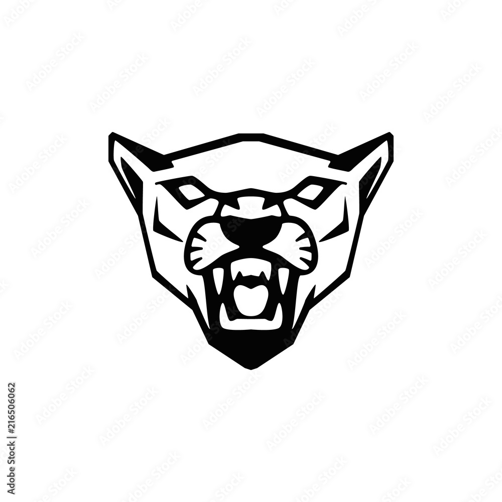 puma head sign. Design element for sport team logo, emblem, badge, mascot.  Stock Vector | Adobe Stock