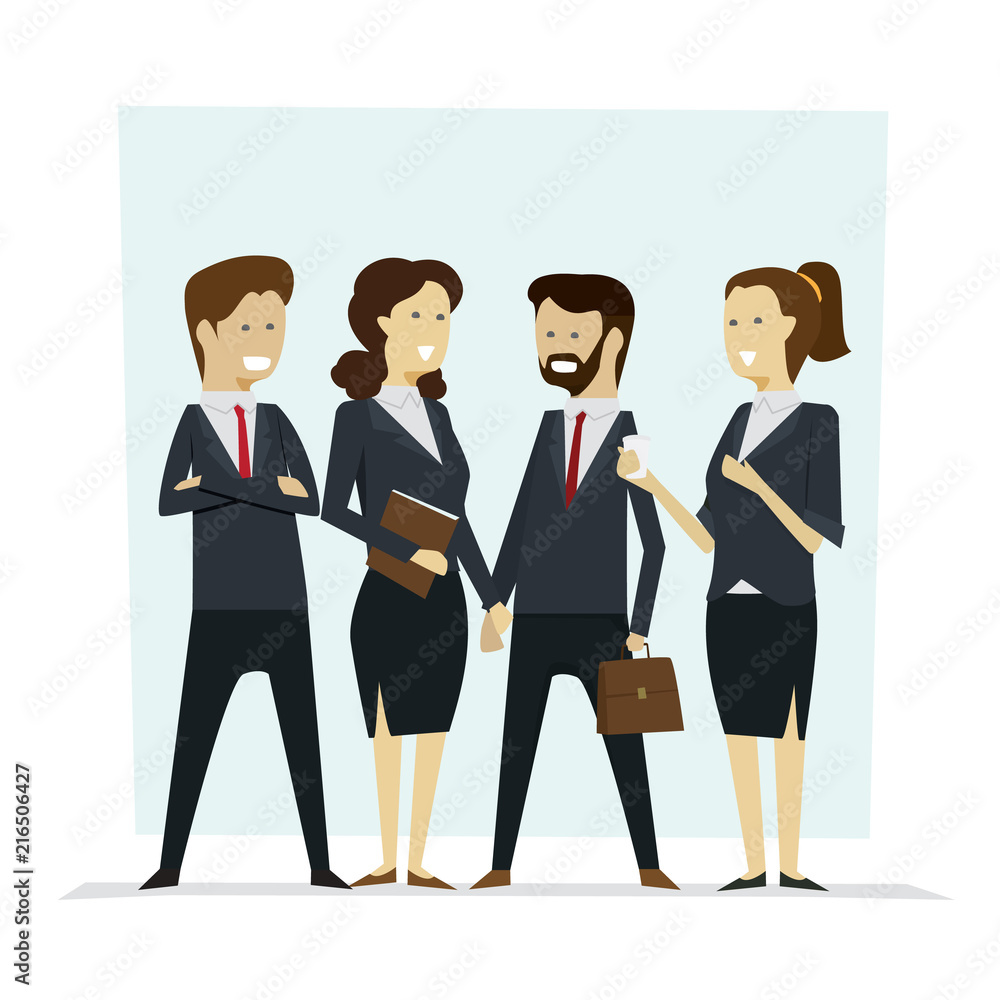 Group business people teamwork and successful, Vector illustration cartoon character. Group business people teamwork and successful, Vector illustration cartoon character.
