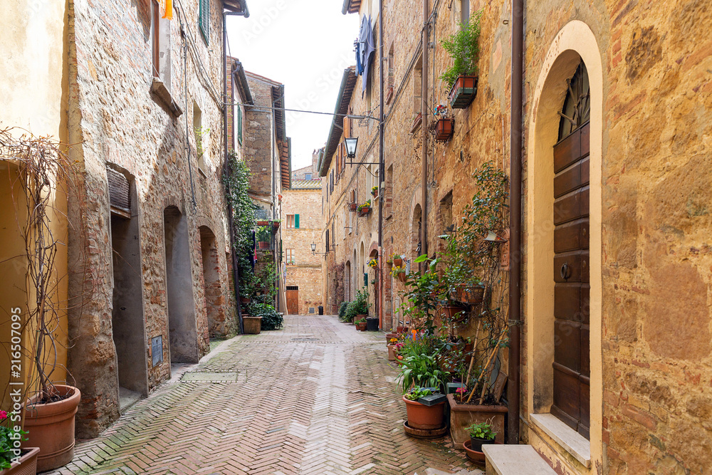 Street of Pienza, Tuscany