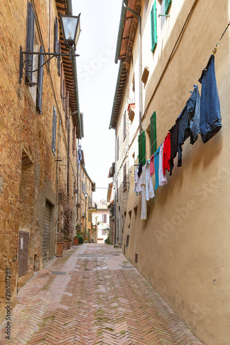 Street in Pienza  Tuscany