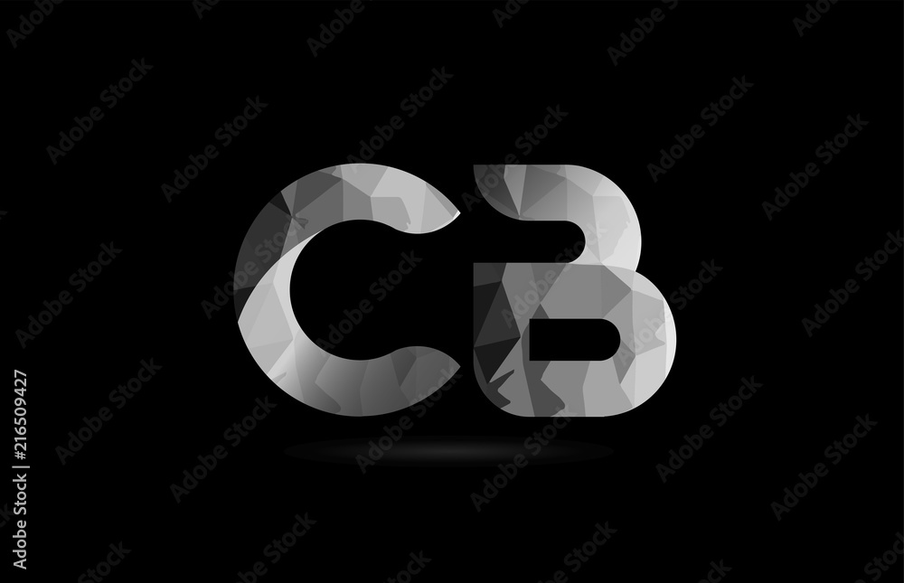 black and white alphabet letter cb c b logo combination black and white alphabet letter cb c b logo combination