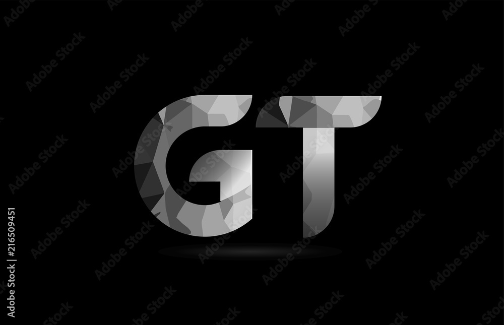 black and white alphabet letter gt g t logo combination black and white alphabet letter gt g t logo combination
