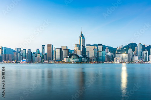 Hongkong city skyline scenery