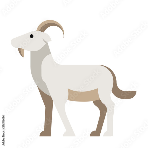 Goat flat illustration
