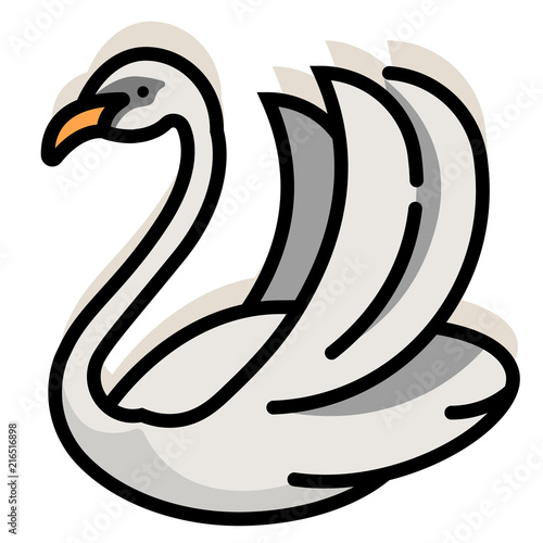 Swan LineColor illustration