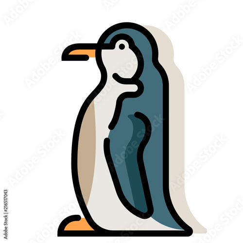 Penguin LineColor illustration