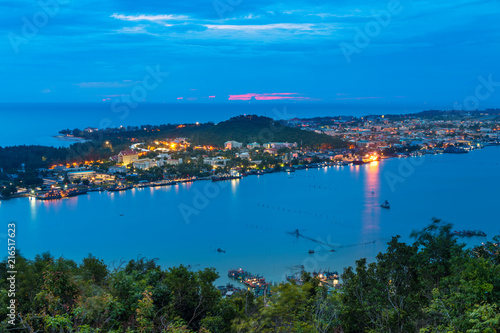 Thailand cityscape view from aerial