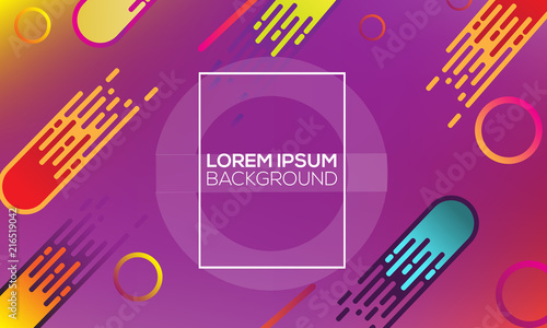 Comets have united and fly to conquer outer space. Abstract background. Vector illustration.