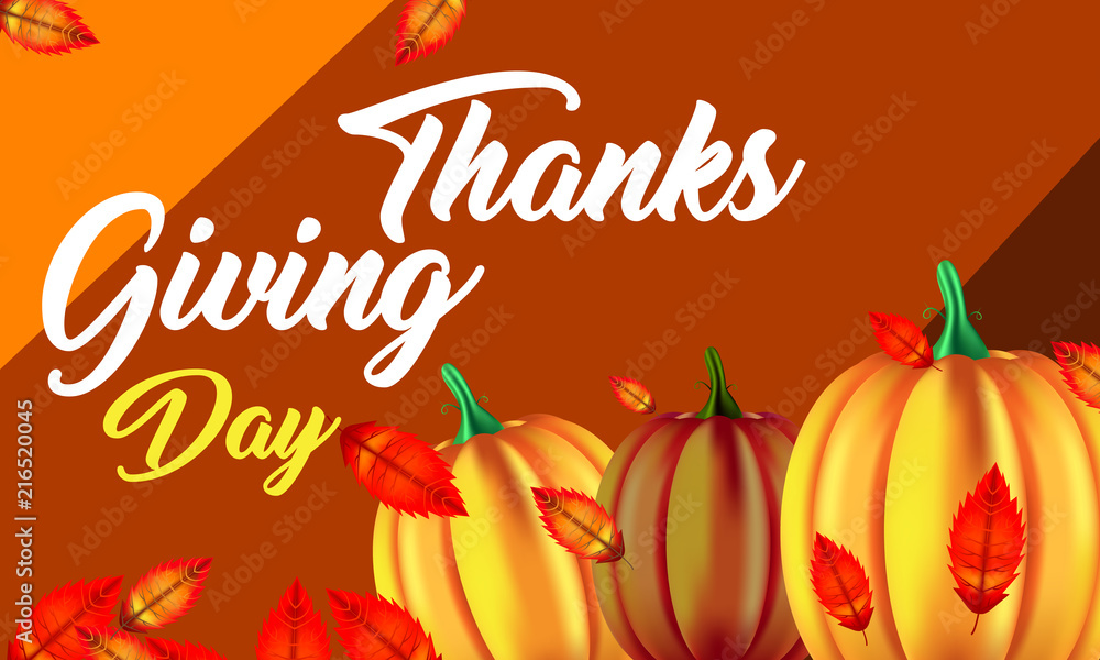 Thanksgiving sale web banner or Big seasonal promo offer discount poster