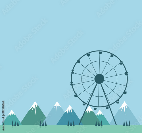 ruota panoramica,  giostra, svago, no stress