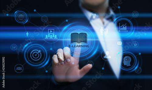 Wallpaper Mural E-learning Education Internet Technology Webinar Online Courses concept Torontodigital.ca