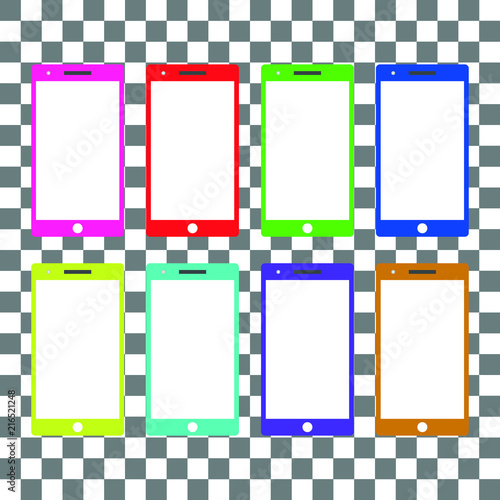 Handy Smartphone Bunt Transparent