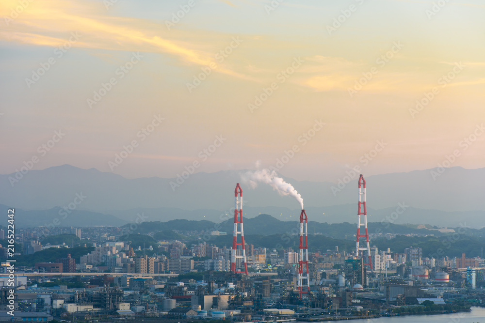 プラントの夕暮